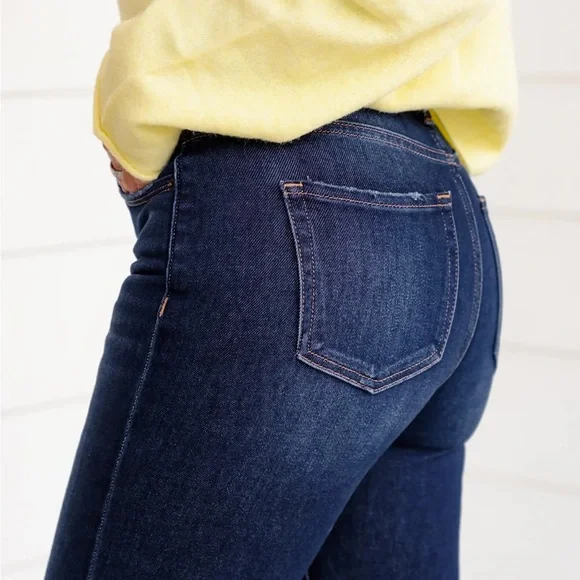 J21 Eleven By Risen High Rise Dark Wash Straight Leg Jeans - Picture 5 of 5